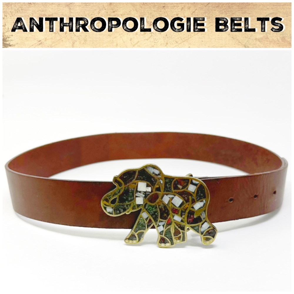 Anthro Mosaic Elephant Belt by Belgo Lux